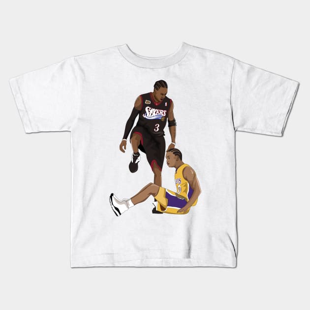 Allen Iverson Kids T-Shirt by xavierjfong